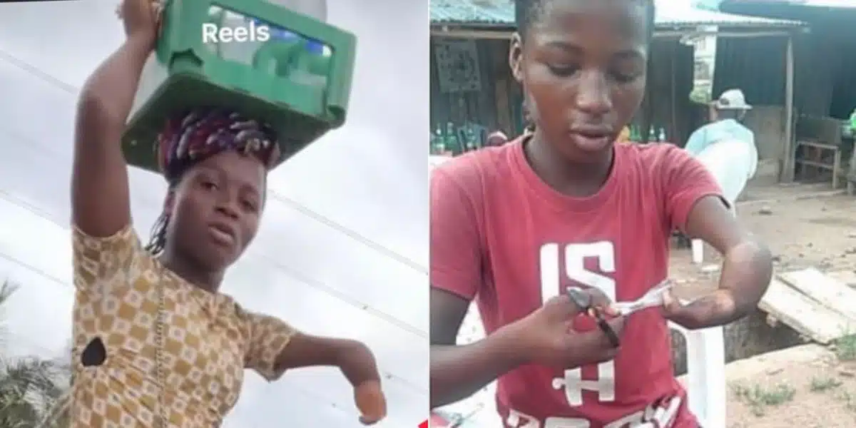 “Na man e be, no be woman and naso he dey do collect money from people” — physically challenged lady, Eniola, exposed for scam