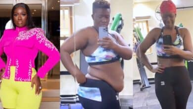 Real Warri Pikin shares weight loss transformational video before and after hitting the gym