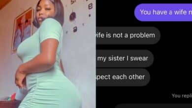 "My wife is like my sister, we just respect each other" – Man tells lady as he tries to convince her to be his side chick