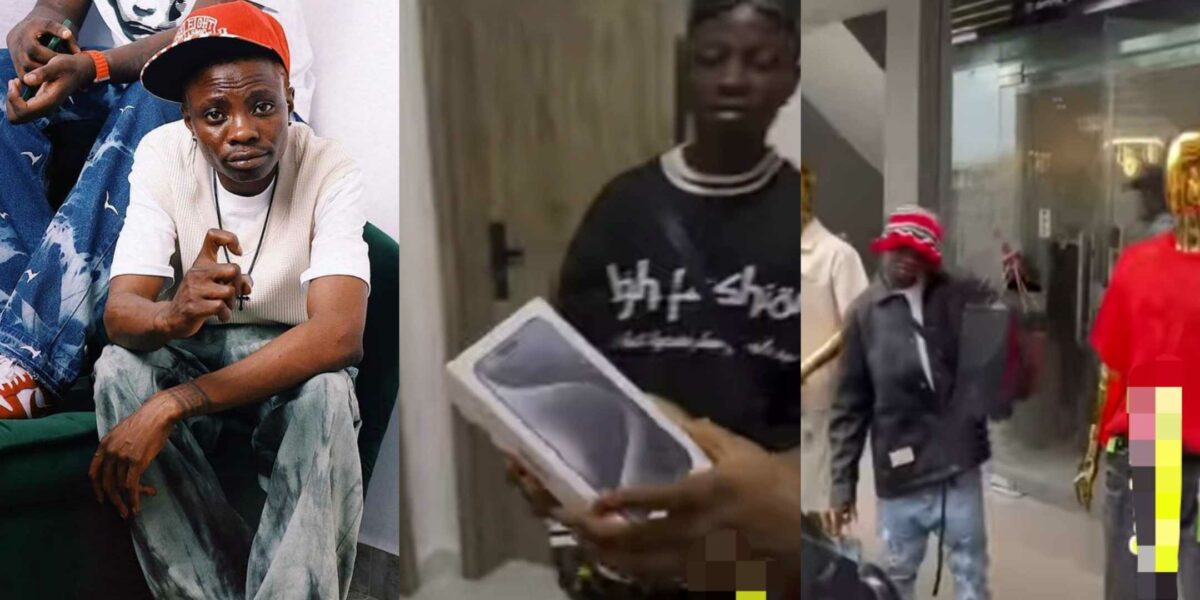 Young Duu Kesh iPhone 15 shopping