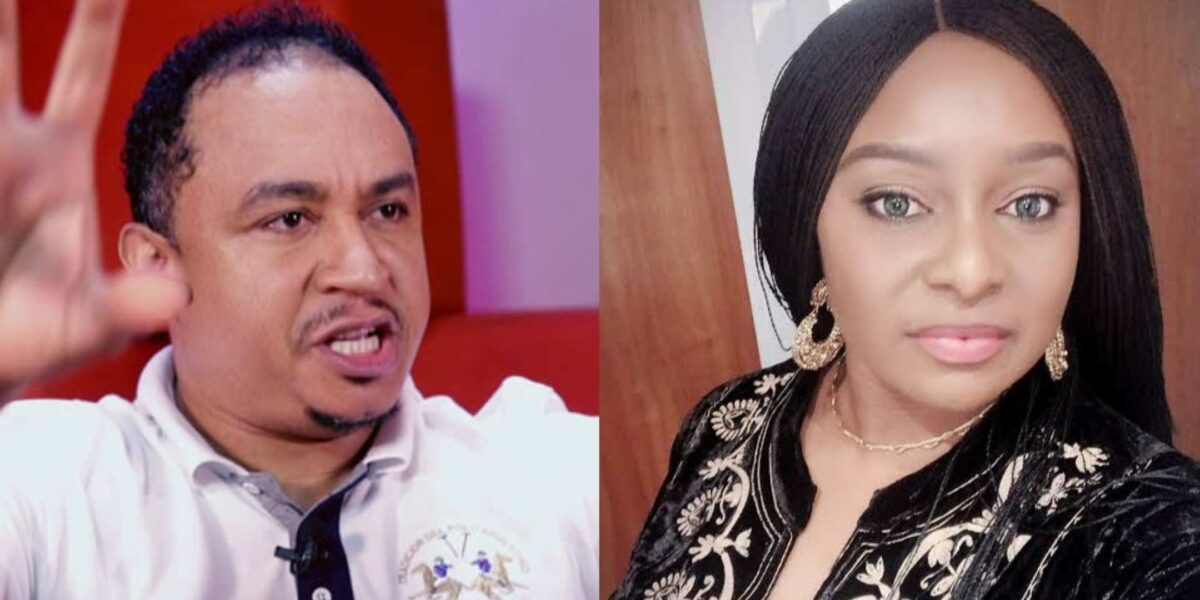 “Is London really this hard?” – Daddy Freeze queries actress, Victoria Inyama as he exposes her means of survival