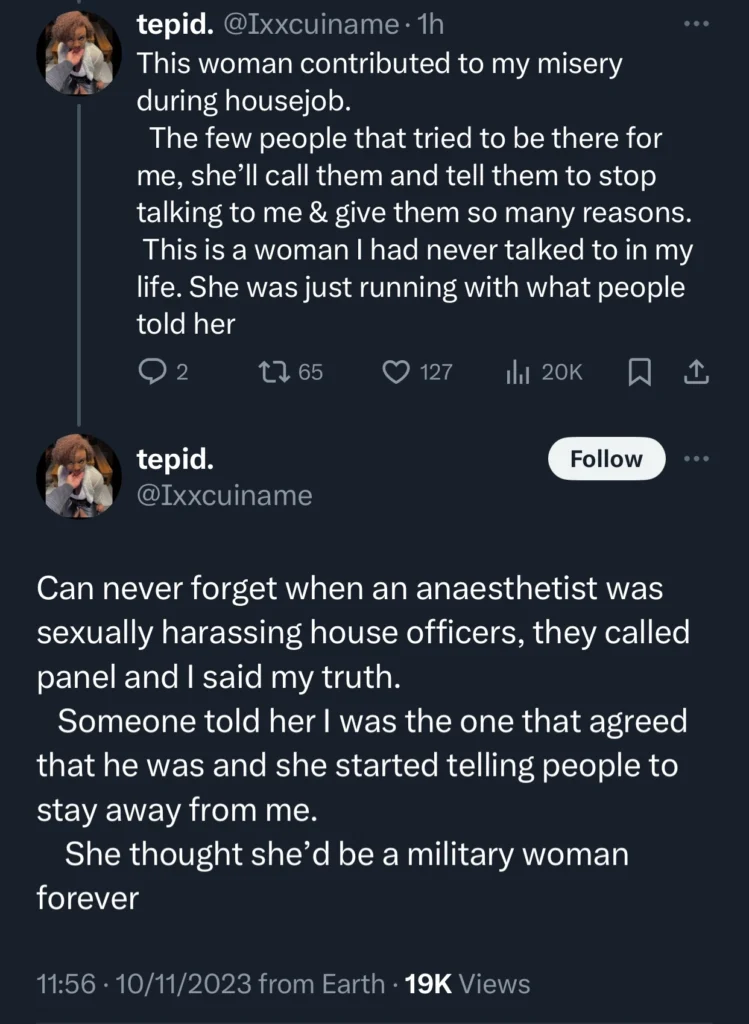 “So Mrs no-nonsense sef na bully” — Reactions as medical doctor calls out brides’s mother for bullying her in hospital 