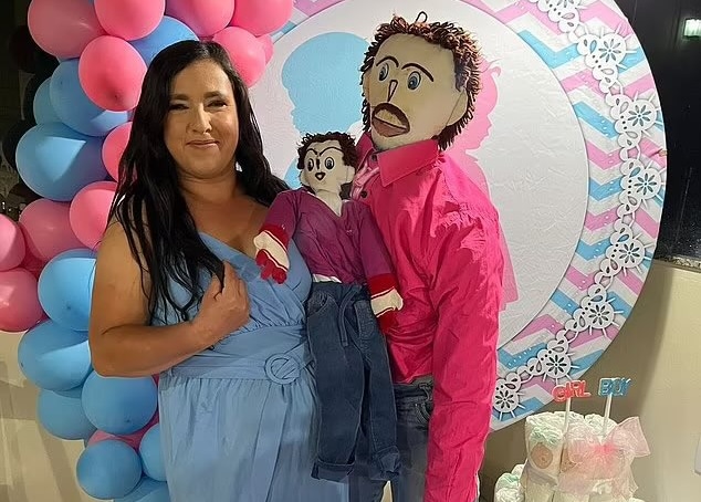 Woman 'married' to rag doll hosts gender reveal party for second 'child', expects a girl