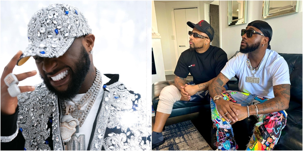 "Incoming Grammy" - Davido brags on winning Grammy to cousin B-Red