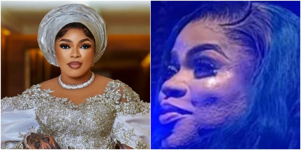 "Body refuses to cooperate with the delusions" - Video show Bobrisky's rough beard causes stir