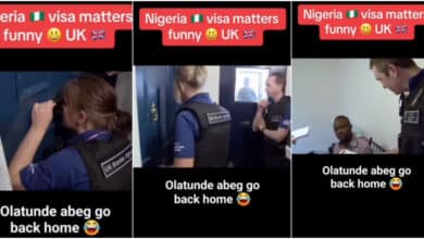 Video shows dramatic moment UK Police storm Nigerian man's UK house, demands his real date of birth and passport