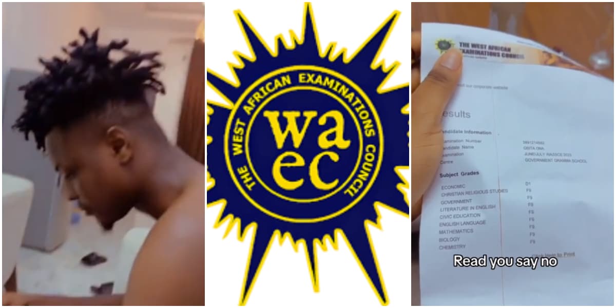 'Na Economics spoil that result'" - Man shares his unusual WAEC result; result causes buzz