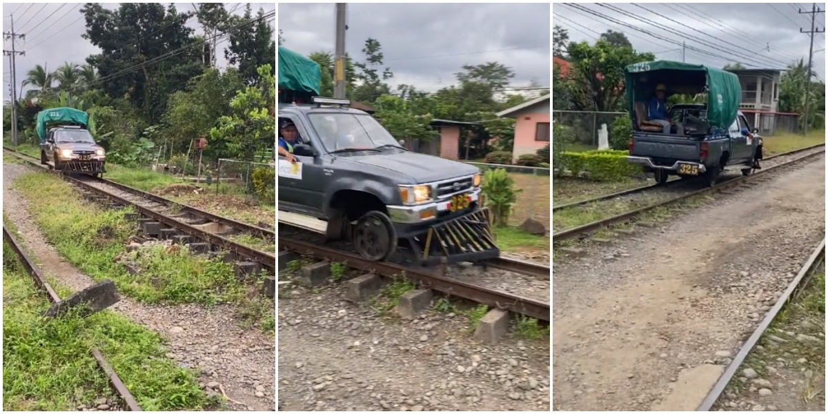 "What if train is coming? - Video of Hilux van running on train tracks stuns many