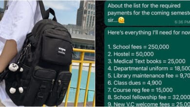 "Student therapy fees" - Nigerians react as student sends strange lists to father to get more money