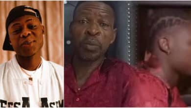 "Ee remain make e weave him hair" - Nigerians drag Mohbad's father for wearing his late son’s clothes
