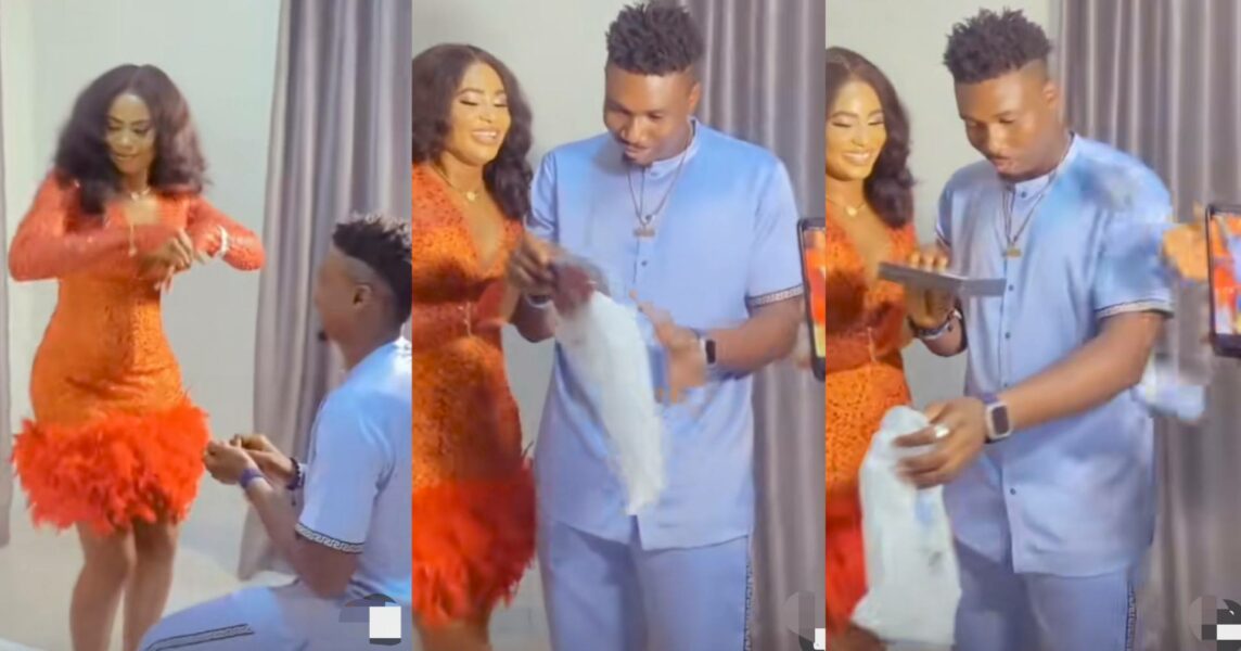 Man girlfriend surprises Proposal