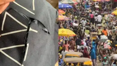 “Lagos isn’t a real place” — Lady reveals as she shares photos of how robbers tore her bag to steal her phone