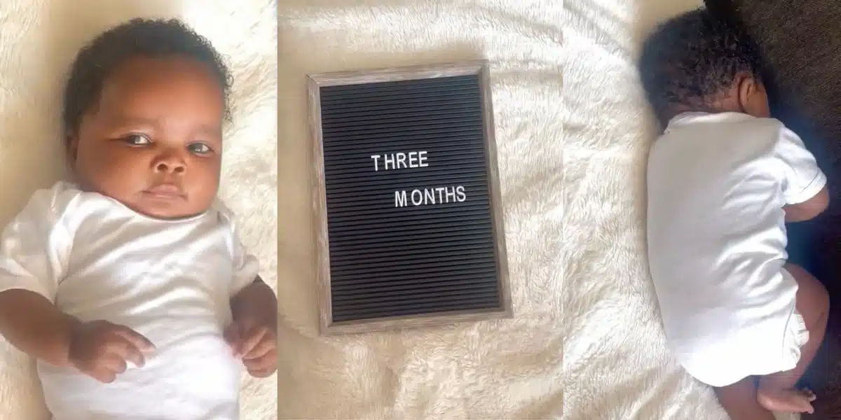 “My 3 month old son is so sick of me” — Mother cries out as she tries to force him to participate in a challenge