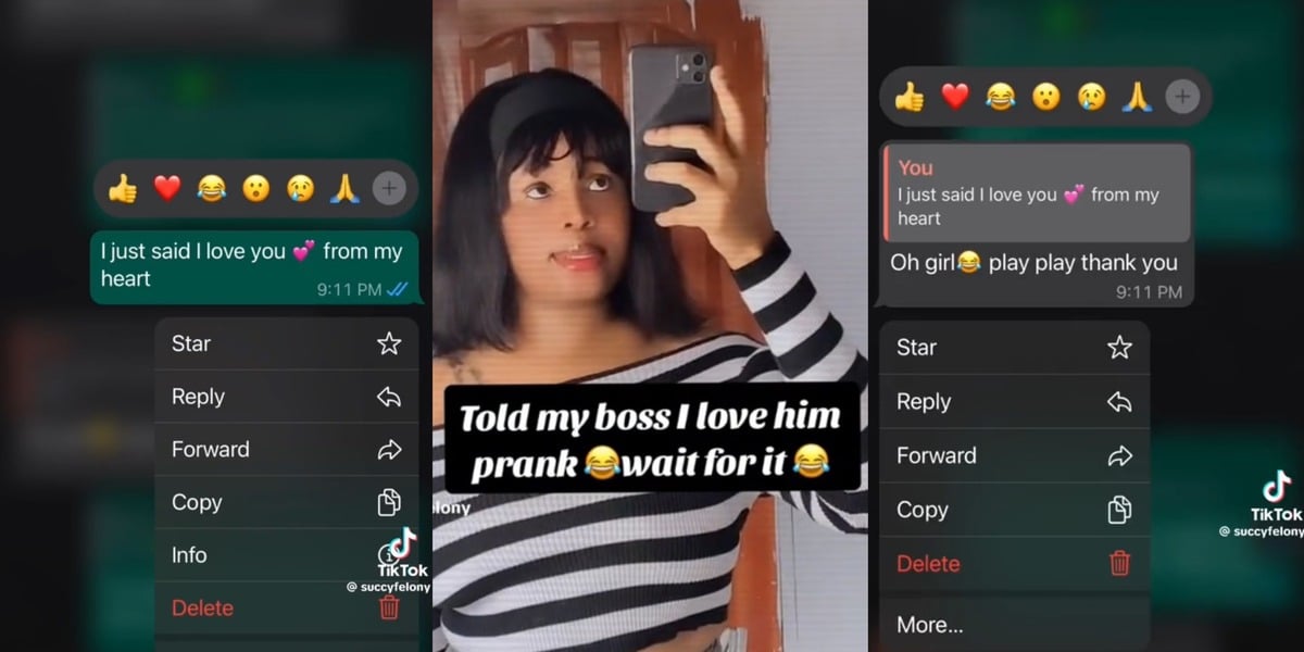 Beautiful Nigerian lady married boss reply