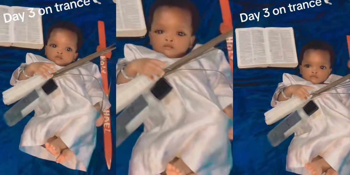 Celestial church Nigerians little baby reportedly spends 3 days trance