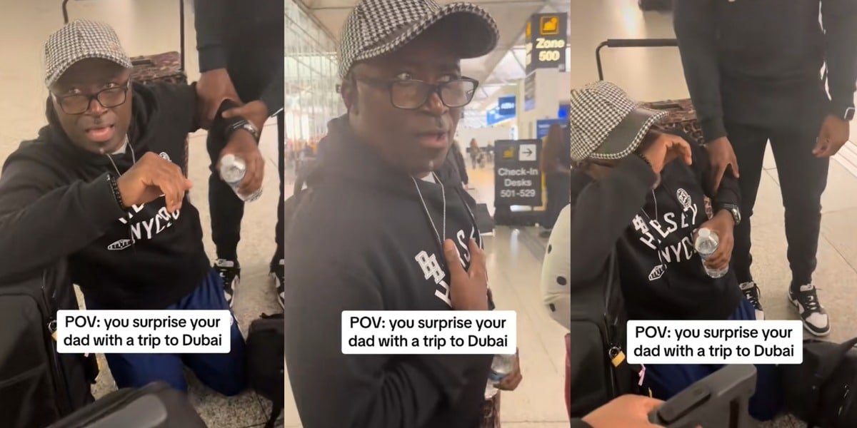 Heartwarming Surprise: Nigerian Man’s Emotional Reaction to a Dubai-Bound Trip