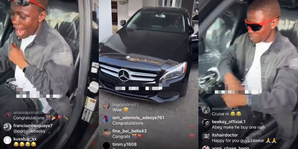 Portable’s ex-signee, Young Duu acquires multi-million naira Benz