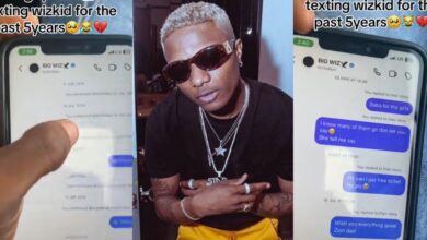 Man texts Wizkid Instagram 5 years reply