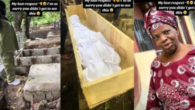 Youth corper late mother's burial ground NYSC last respects