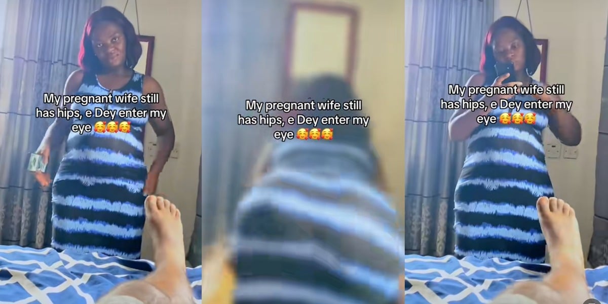 "My pregnant wife still has hip" - Man amazed by Wife's curvy shape despite pregnancy, admires her buttocks