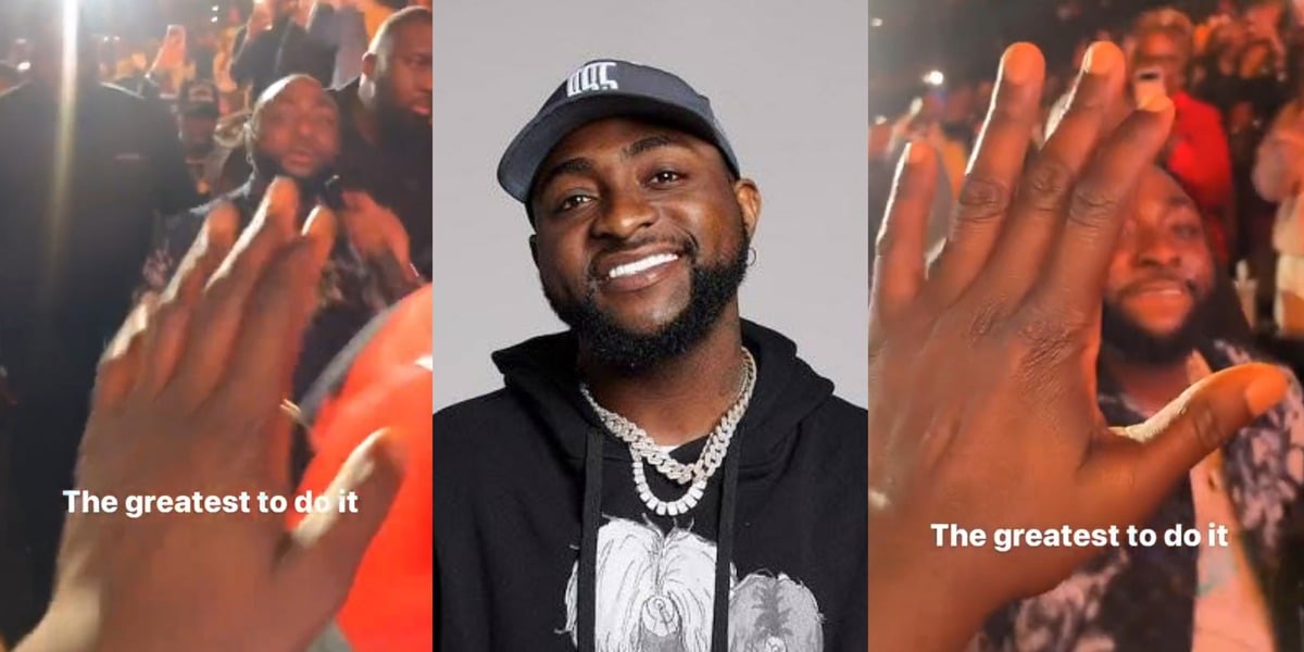 "I wan ment" - Davido leaves fan in awe with 'High Five' gesture at sold-out AWAY Festival in Atlanta