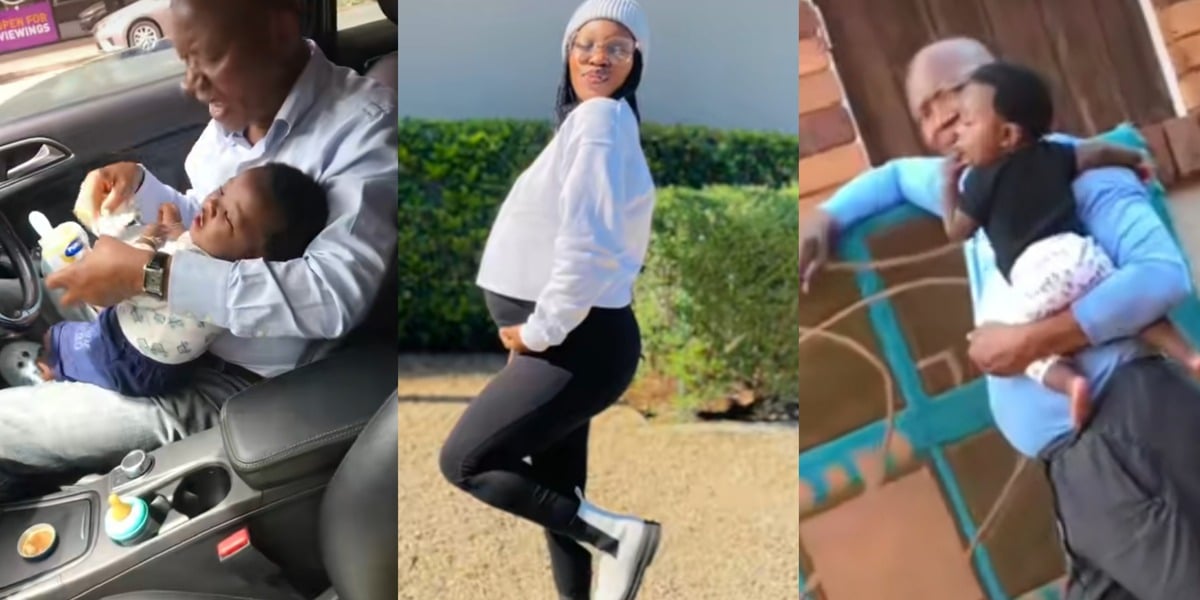 "Mine kicked me out" - Lady causes stir, posts lovely father-son photo despite threat of disownment over pregnancy