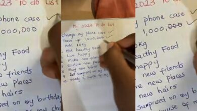 "The poorest of the poor" - Lady causes stir as she unveils her to-do list, changes 2023 savings goal from ₦1 million to ₦1k