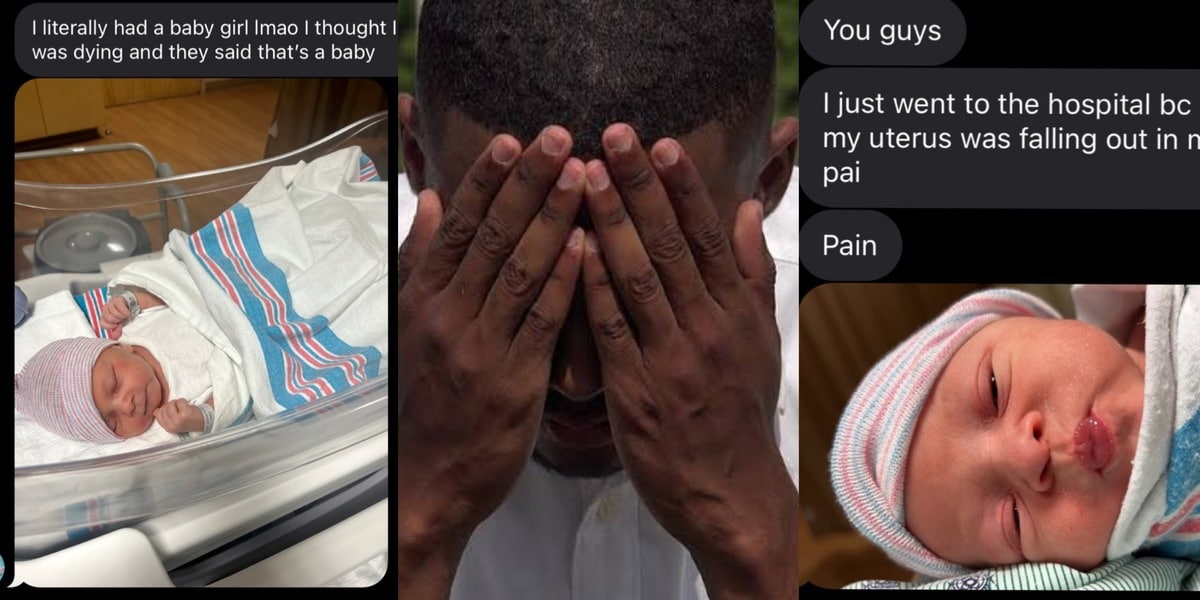 "I thought I was dying, they said it's baby" - Lady shares chat of sister who welcomed a baby not knowing she was pregnant