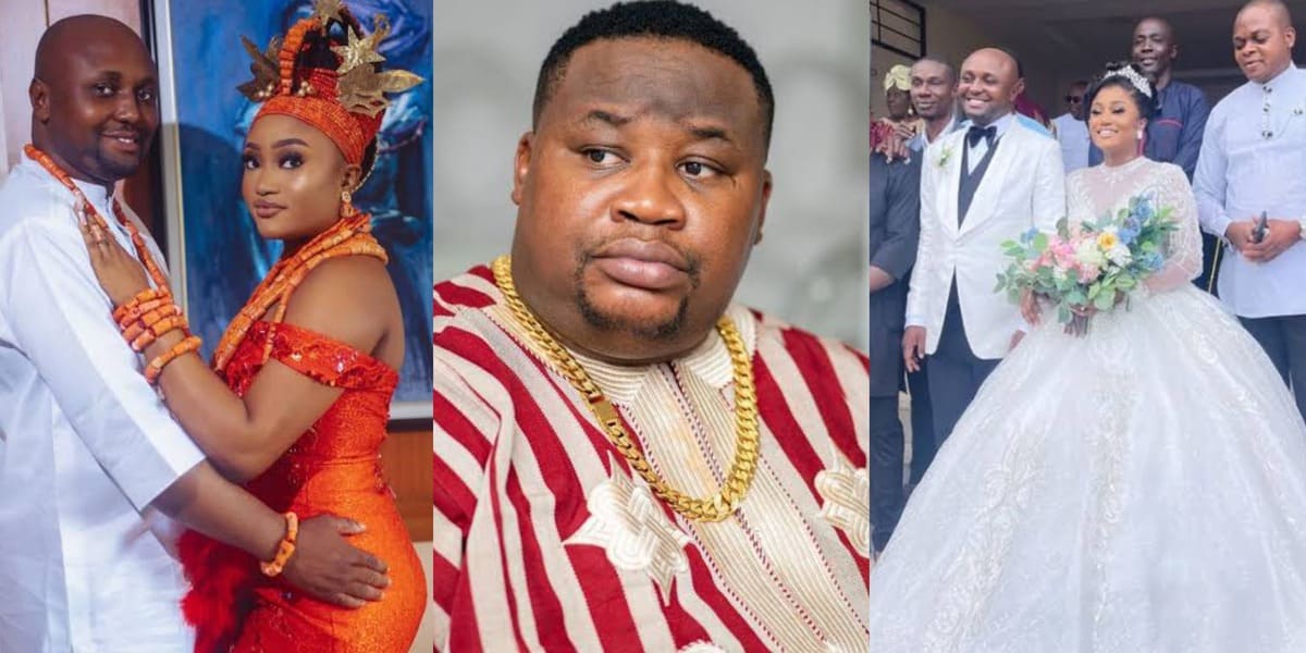 “E pain me oh” - Cubana Chief Priest recalls attending wedding, writes about Isreal DMW and his estranged wife, Sheila