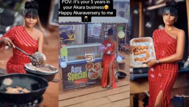 "Happy Akaraversary to me" - Hardworking Nigerian lady stuns many as she celebrates 5 years of selling Akara