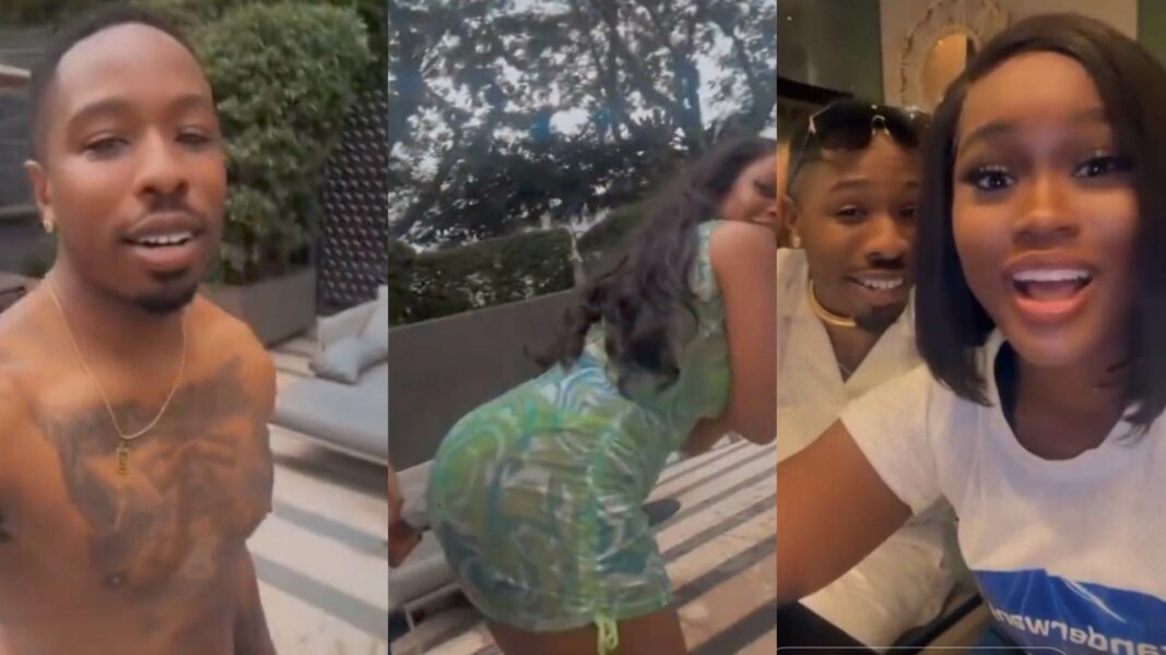 "Good vibe don tire her, she just wan be baddie like…" – Netizens react to CeeC twerking for Ike as they vacation together