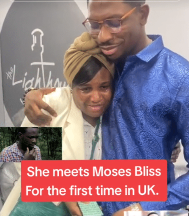 lady kneeling Moses bliss uk