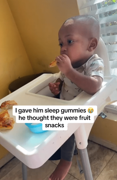"He's just disturbing d whole house" - Frustrated mum gives her son sleeping gummies, forces him to fall asleep