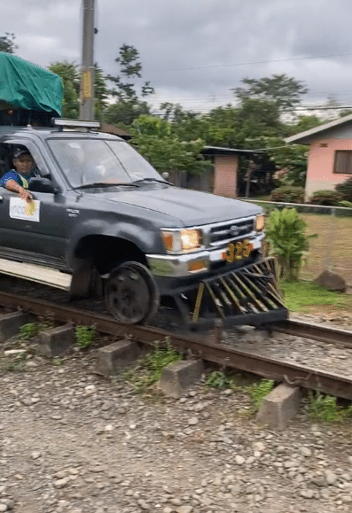 "What if a train is coming? - Video of Hilux van running on train tracks stuns many