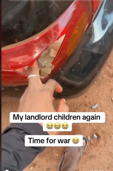 man landlord's kids stones car rear light