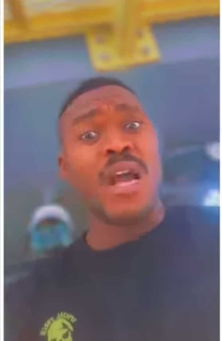Soldier Kizz Daniel's bouncer camouflage