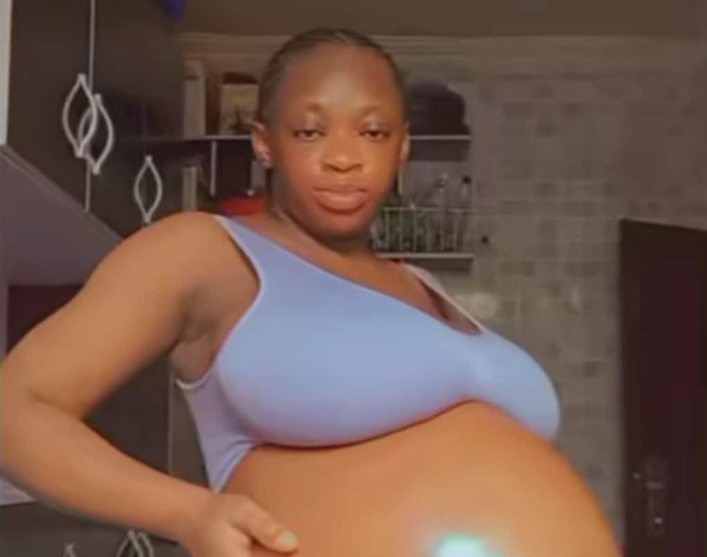 "3 girls and 1 boy" - Woman shows off her big belly, celebrates achievements as she gives birth to quadruplets