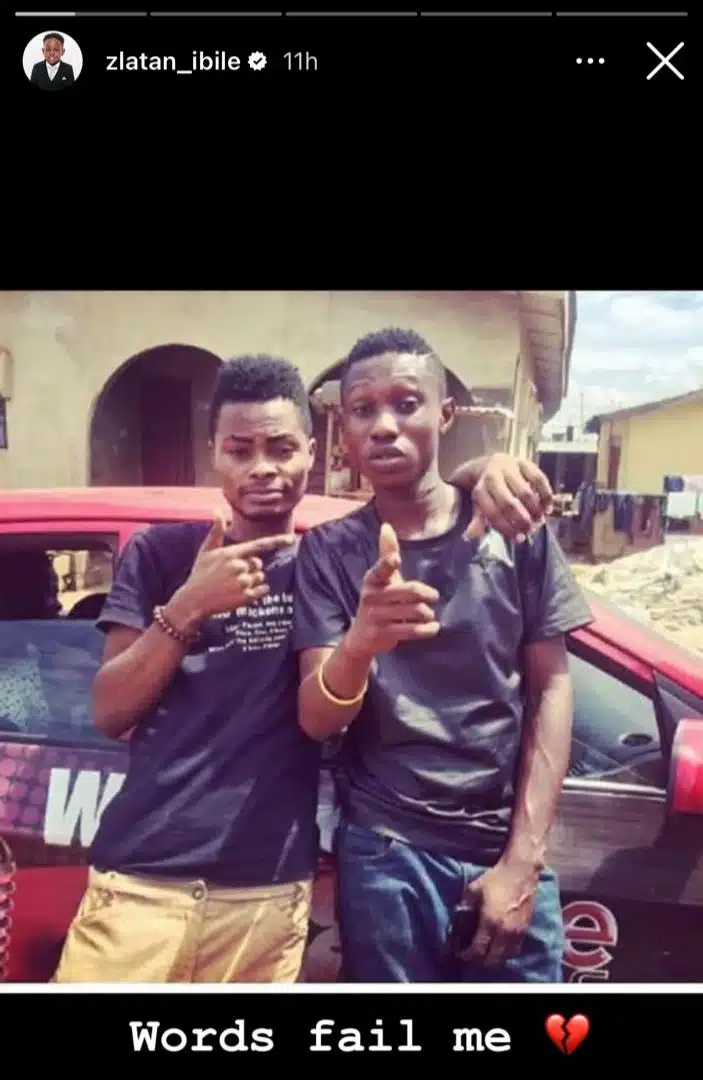 throwback photo oladips zlatan ibile