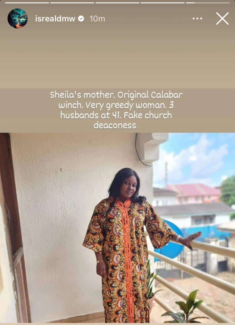 "Fake deaconess with 3 husbands at 41" - Isreal DMW drags mother-in-law