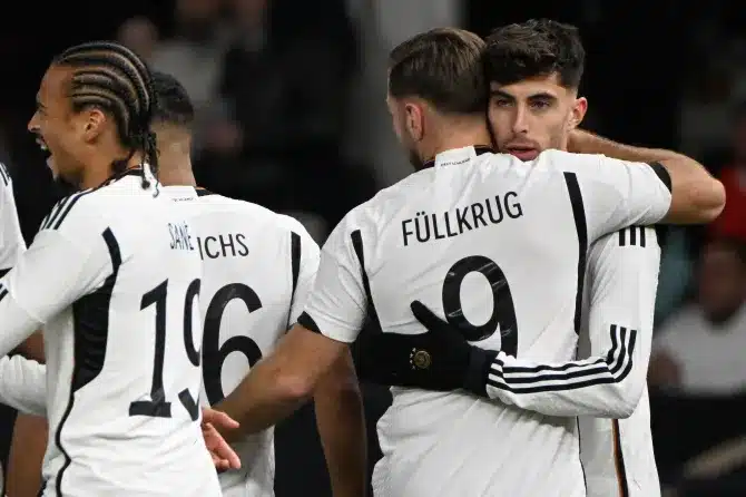 Arsenal intrigued as Havertz scores in new role in Germany's 3-2 defeat to Turkey