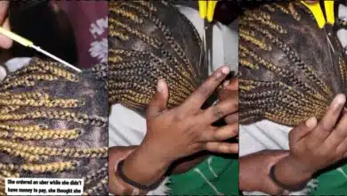 Driver cuts off braids of slay queen after booking ride without money