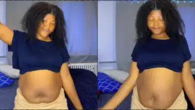 Mother of three stirs reactions as she flaunts her postpartum stomach