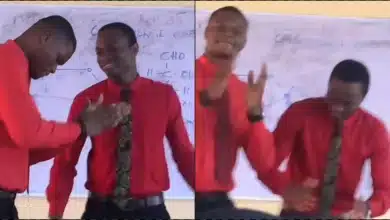 "This is fun" - ABUAD lecturer causes a stir as he makes noisemakers dance to entertain class