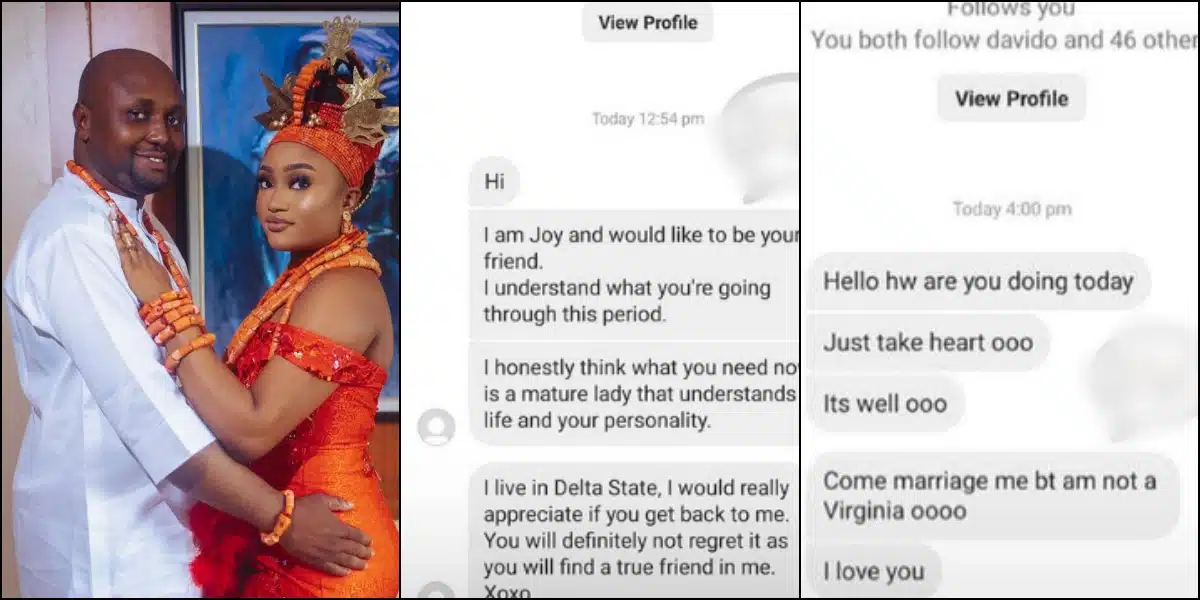 Davido ladies dm wooing interest marital crisis