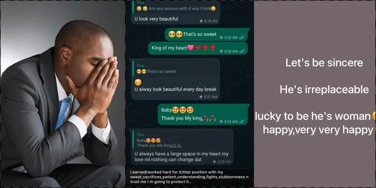 "Wetin be this? Are you not loved at home?" - Man expresses concern over love text on sister's Whatsapp status