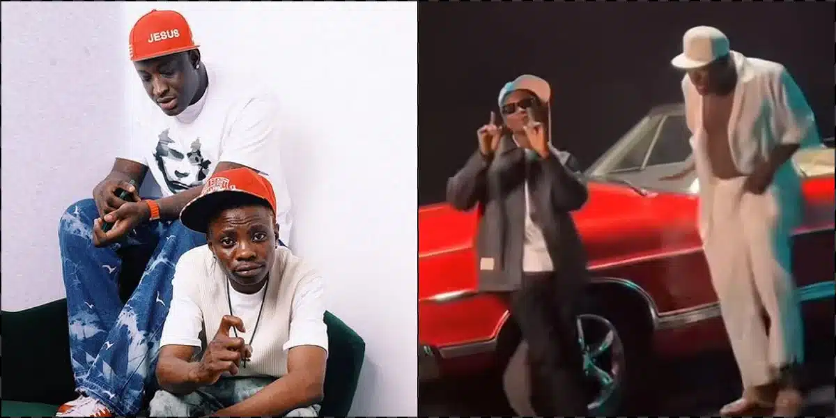 "Portable no go rest today" - Speculations as Yung Duu and Carter Efe shoot music video