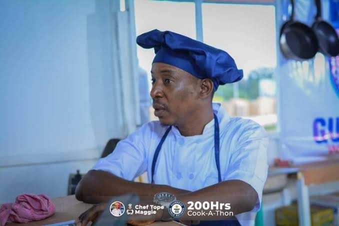 Tope Maggie, Nigerian chef, allegedly breaks Irish chef, Alan Fisher's 119-hour and 57-minute GWR cooking record