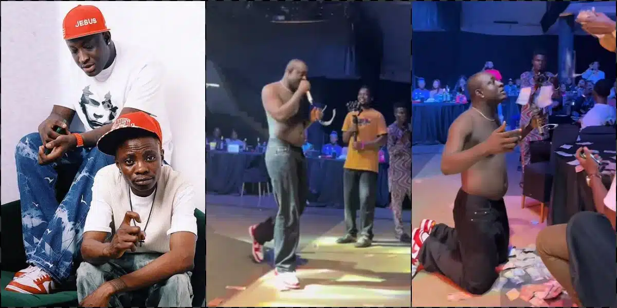 "Artiste sing, record label boss perform" - Reactions as Carter Efe performs Young Duu's 'Oyinmo' song