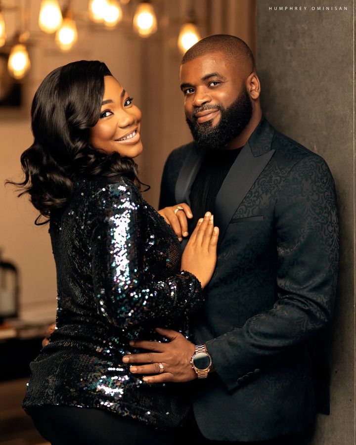 Mercy Chinwo and her husband, Pastor Blessed Uzochikwa