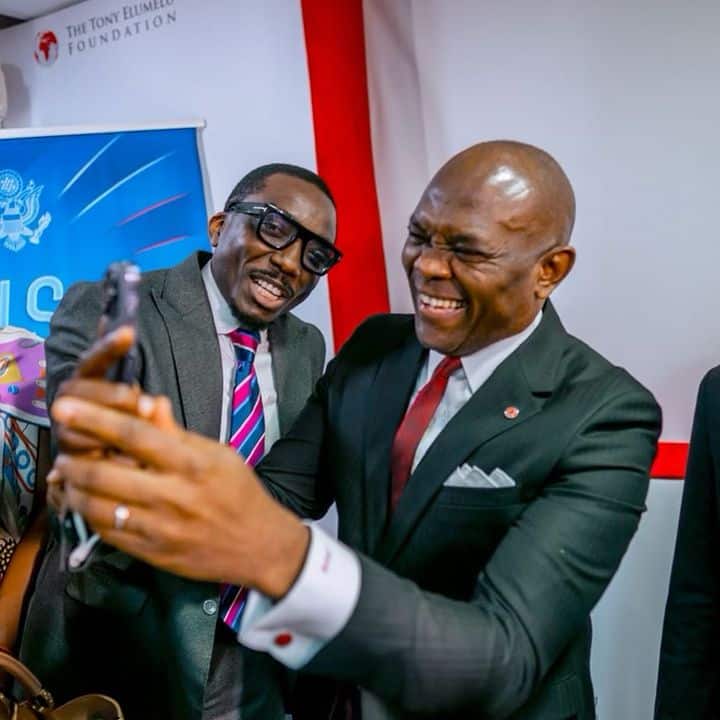 Bovi Ugboma and Tony Elumelu 